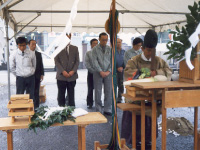 地鎮祭の様子